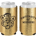 The Mizzou Store - Missouri Tigers Oval Tiger Head Dual Tone Bottle Koozie