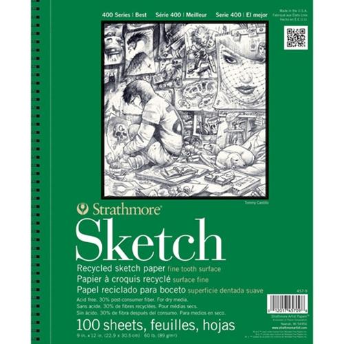 Recycled Sketch Paper Pad by Artist's Loft, Size: 11 x 14, White