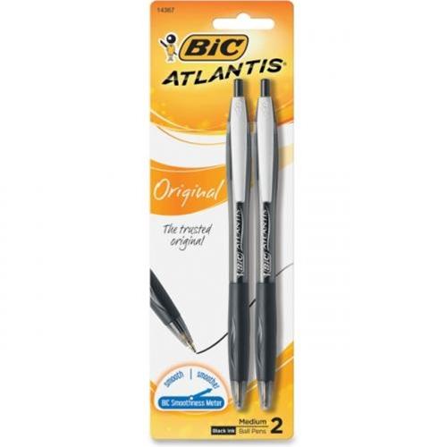 BIC for Her Ballpoint Pen, Black, 2pk 