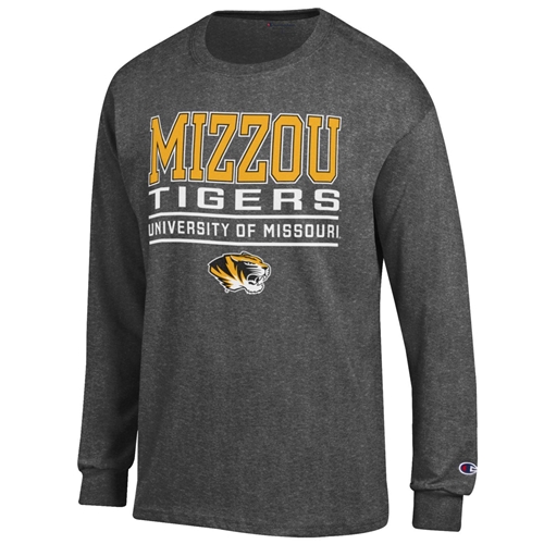 The Mizzou Store - Mizzou Tigers Charcoal Crew Neck Shirt