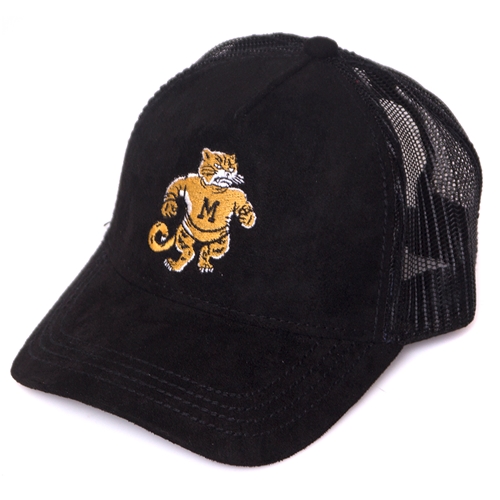 Mizzou Juniors' Black Suede Trucker Hat