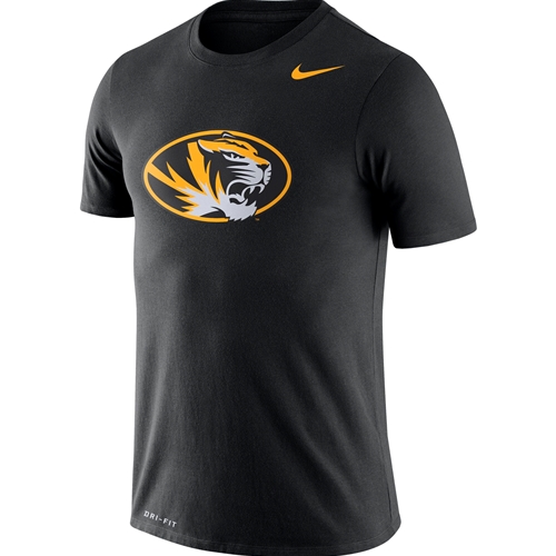 The Mizzou Store - Mizzou Nike® Oval Tiger Head Black T-Shirt