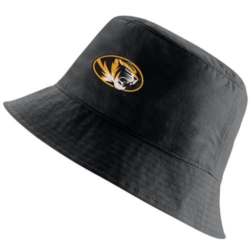 Black Nike® Oval Tiger Head Bucket Hat Medium/large Black